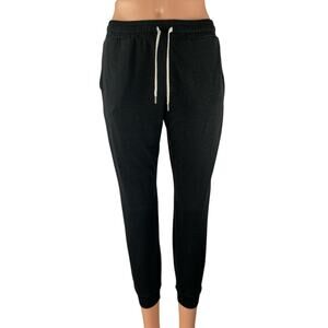 Vouri Women's Black High Waist Drawstring Performance Activewear Jogger Pants S